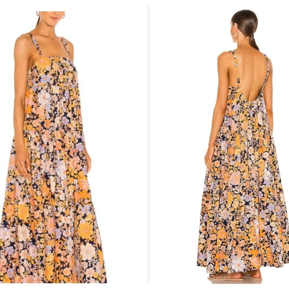 Free People Dresses & Skirts - Free People Dress Park Slope Floral Oversized Maxi Size S